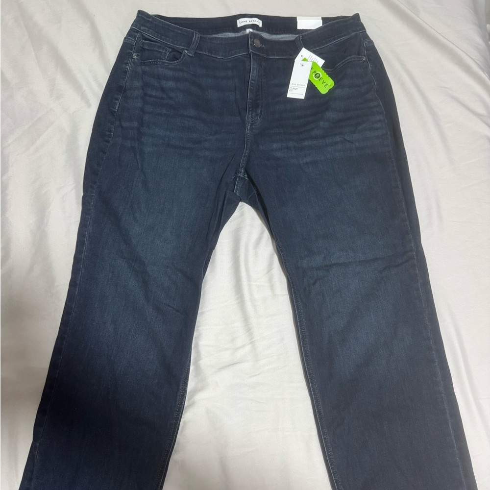Lane Bryant women’s  Deep Indigo straight leg Jeans